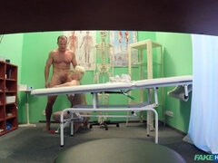 Busty tattooed patient fucked hard