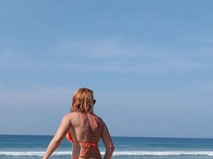 The Dream of a Pervert: to Catch a Girl Pissing on the Beach.