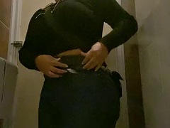 Compilation of people peeing in public toilets