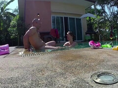 Nude Poolparty! - Amateur Russian Couple - Pattaya Vacations