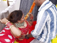 Hot Indian Desi Newly Married Aunty First Suhagrat Night Hard Sex