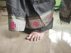 Vaishnavy Hot Saree Navel Hole Lick and Suck by Sharun Raj, Navel Lick Romance in Saree with Hot Boobs Press and Lip Lock