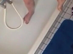 아마추어, 화장실, 딜도, 독일인, 오르가슴, 보지, 샤워, 젖가슴