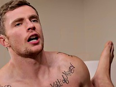 Sexy athlete enjoys hard fucking in a tight anal hole