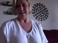 Real Blonde Mom Brianna Beach - StepMoms Girlfriend - POV blowjob