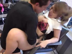 Asiatica, Bionda, Da dietro, Toccando, Sega, Giapponese, Figa, Tette