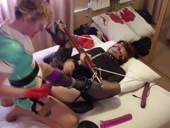 Lisa Essex - Latex Nurse Pegging Her Bondage Sissy Slut. Essex Girl Lisa & Tgirl Lucy