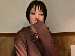 Boyish beautiful girl, boyfriend makes use of big cock! boyish teen cheats and orgasm!