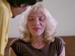 사정 샷, 머리카락이 많은, 밀프, 쓰리섬, 빈티지