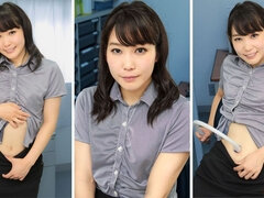 Belly Button Clean-up Sets the Fire at the Office with Yui Kasugano