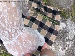 HE CAME INSIDE ME! I GOT A CREAMPIE WHILE PLAYING OUTSIDE