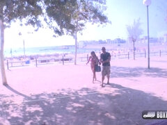 큰 가슴, 약간 뚱뚱한, 커플, Hd, 마사지, 야외의, 공개적인, 청소년