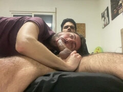 Sucking My Friend Uncut Thick Cock