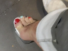 足, ヒール, 自家製, 一人