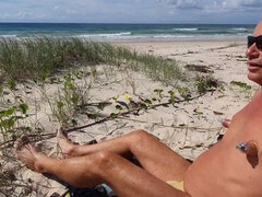 Amatéři, Pláž, Dospělé, Venku, Sólo