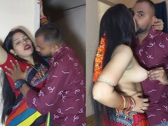 Desi Tamil Mallu Aunty Hot Romance with Kissing and Saree Blouse Bra Remove by Rahul