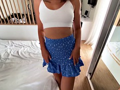 Husband shouldnt find out I cheated on him, so cum in my panties and Ill put it on