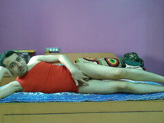 Amatőr, Ázsiai, Transzvesztiták, Fehérnemű, Maszti, Egyedül