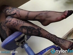 Mette's nylonfeetlove scene by Nylon Feet Love