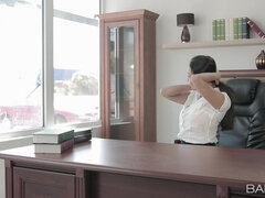 Ive Got an Office Obsession with my Busty Asian Boss - Dirty Windows episode starring Sharon Lee