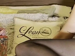 Super Hot Amazingly Beautiful Hot Brunette Babe Gets a Dick to Play and Make It Cum for Christmas and New Year as Present