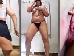 素人, ぽっちゃり, デカ尻, 下着, オマンコ, 喫煙