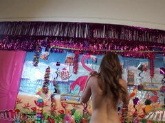 Allison Moore loves sucking pussy and cock and looked forward to getting started with a big cock deep in her throat