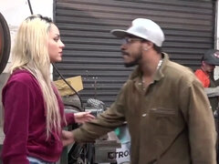 Blond Giving At Factory For Husband - Butt Sex