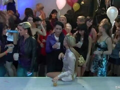 Morena, Club, Bailar, Hembra, Gafas, Grupo, Satén, Medias largas