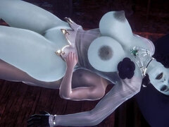 Alcina Dimitrescu Spooning on Top - Resident Evil Village