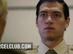 Fetish Cosplay Hardcore - Blonde Lieutenant Rebecca prefers the young soldiers - Big tits