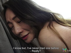 アジア人, フェラチオ, 中出し, 人妻の, 熟年, ハメ撮り, オッパイの