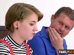 Dakota Burns Virgin Stepniece Blowjob Fucked by Sleazy Step Uncle