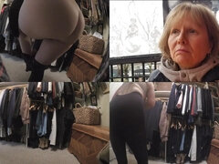 Tempting Grandma's Bum On Hidden Cam