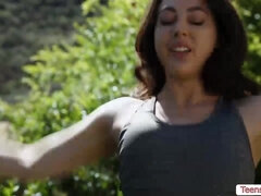 Nasty lesbian pussy licking with Alexis and Whitney