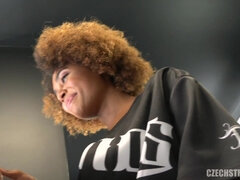 Czech Streets 121 Black seductive hairdresser