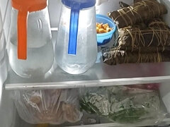 18 Year Old Latina Stepsister and Stepbrother Playing on the Kitchen