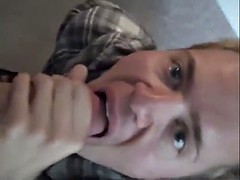 cum in the mouth of the pussy after a nice blowjob