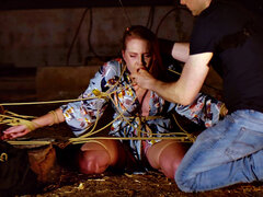 アナル, お尻, アスtoマウス, ボンデージ, バック, 放尿