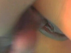 Tiny Ebony And Big Male stick On The Swimming Pool