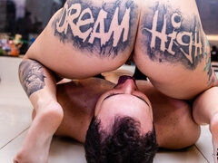 Dominatrix with Her Submissive, in a BDSM Movie That Will Make You Very Excited