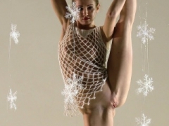 Christmas themed gymnastics by sexy bum Svetik