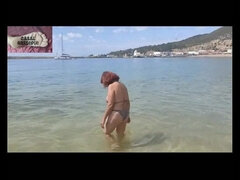 Amateur, Playa, Bikini, Mamada, Casero, Maduro, Portugués, Pelirrojo