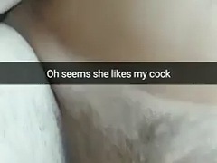 Cheating wife in role play story with cuckold subtitles - Milky M