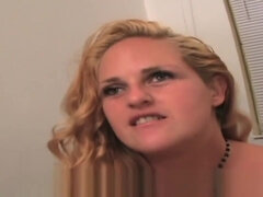 BIG ASS BLONDE DOES A BLACK ON BLONDE 1ST PORN AUDITION SUCKING BBC DICK.