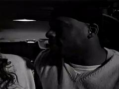 Really attractive asian babe sucks, fucks  rides her horny bf s huge BBC in his car during date