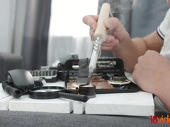 Anal, Kukk suging, Kjæreste, Brunette, Kjæreste, Fitte, Ridning, Tenåring