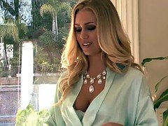 Nicole Aniston licks a sexy large titted blonde Spencer Scott