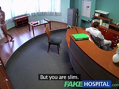 Gabrielle Gucci's tight pussy examined by kinky doctor in fakehospital POV