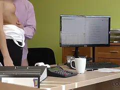 Loan4k. slender hotty Katy Rose gets vulva drilled by bad loan inspector